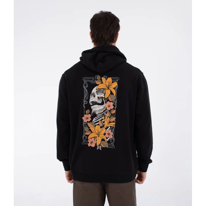 Sweat à capuche Tattoo Trudy Skull homme — Noir