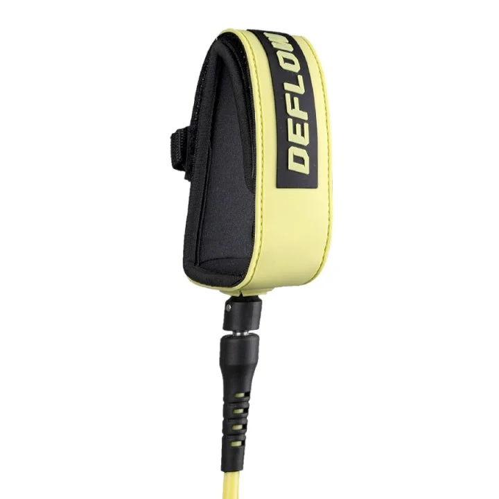 Leash Core 7′ — 7 mm — Jaune citron (Acid Lemon)