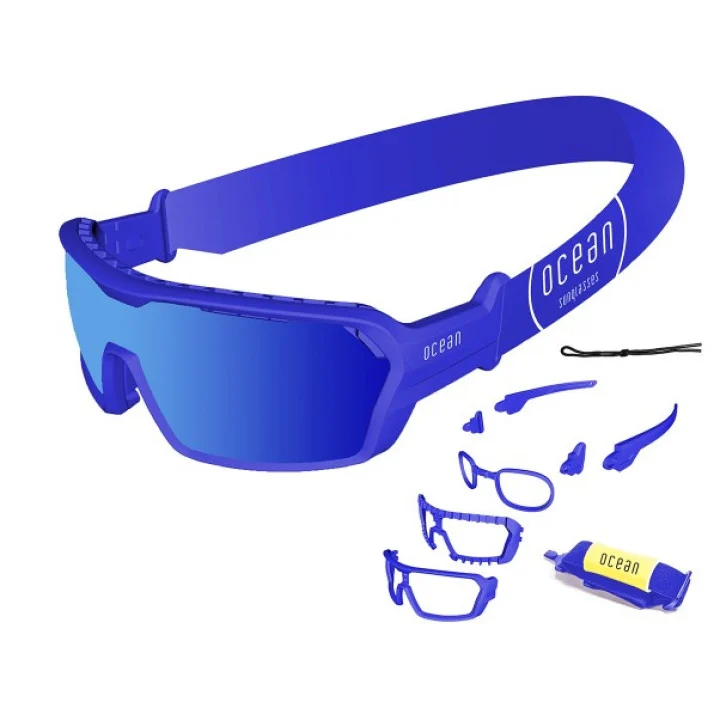 Ocean Chameleon — Matte blue / blue mirror lenses — view 2