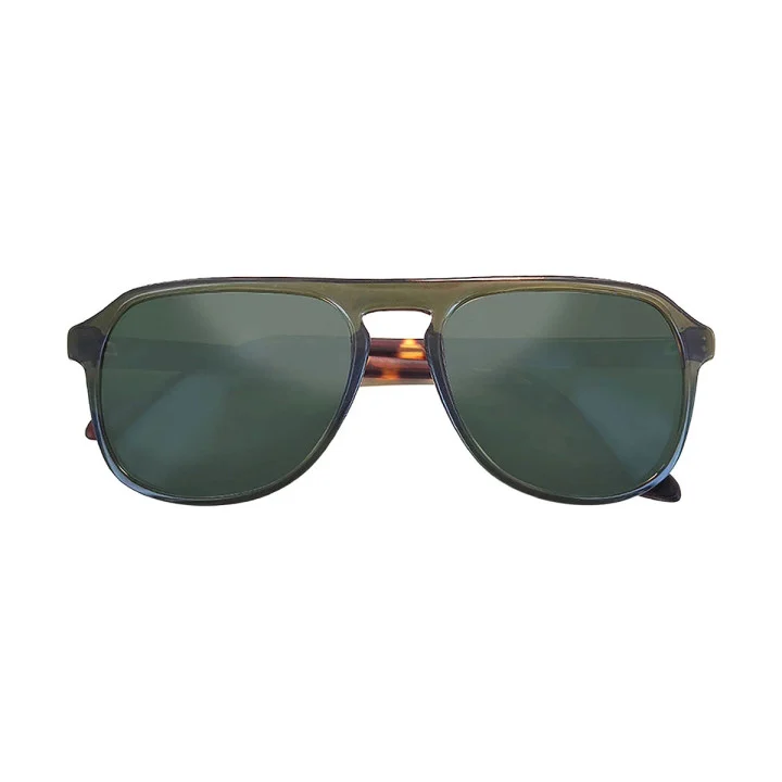 Moken — Lunettes de soleil Big Dude — Olive / Écaille / GRW — vue 2