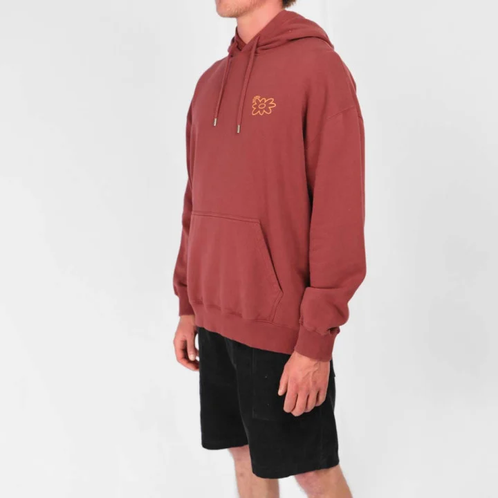Soöruz — Sweat à capuche Hula homme — Rouge — vue 3