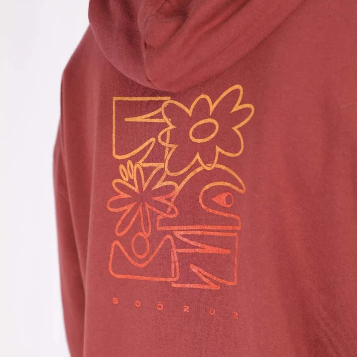 Soöruz — Sweat à capuche Hula homme — Rouge — vue 5