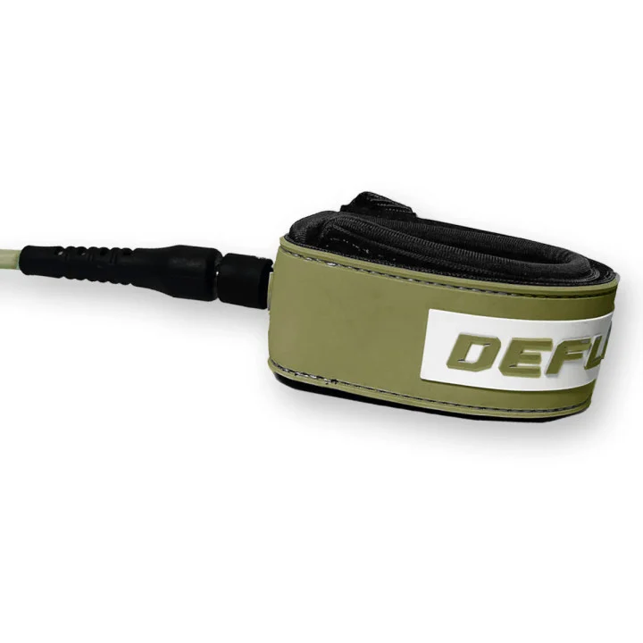 Deflow — Leash Core 9′ — 7 mm — attache genou — Vert avocat (Avocado Oil) — vue 2