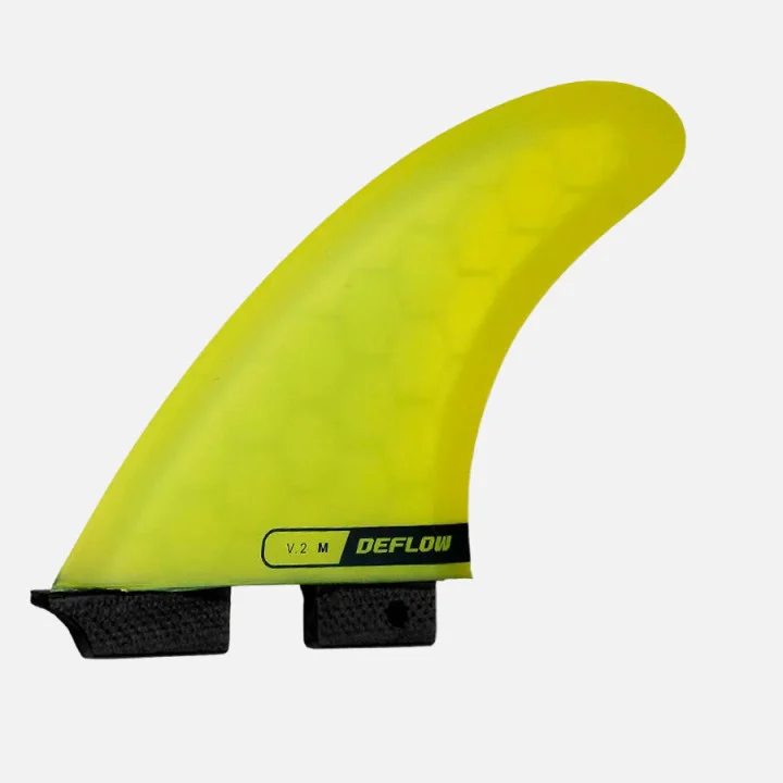 Deflow — V.2 fins — Double Tab — L — Avocado green (Avocado Oil) — view 2