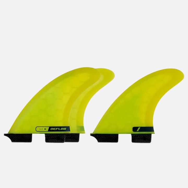 Deflow — V.2 fins — Double Tab — L — Avocado green (Avocado Oil) — view 4