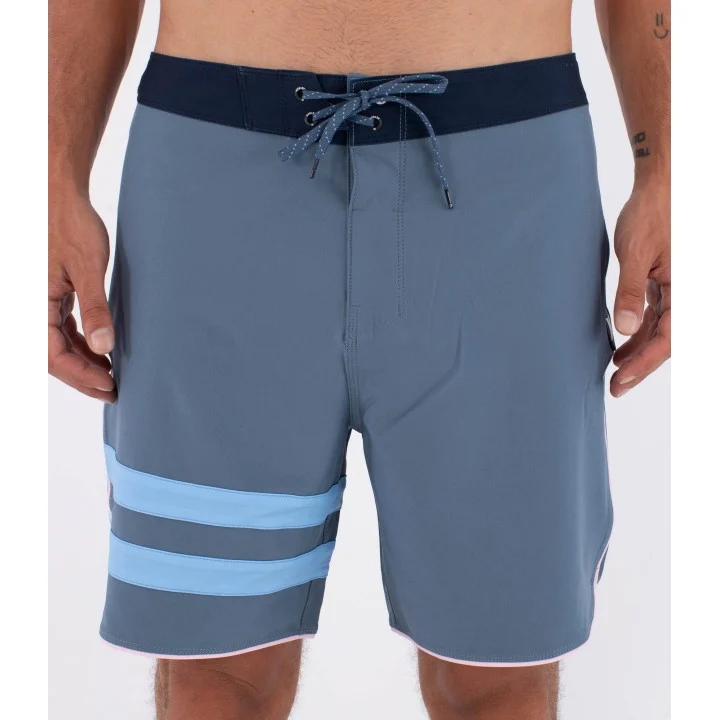 Men’s Phantom Eco Block Party 18″ Boardshorts — Bleu