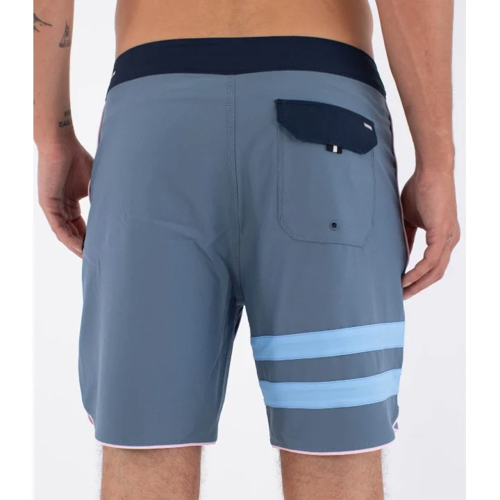 Men’s Phantom Eco Block Party 18″ Boardshorts — Bleu