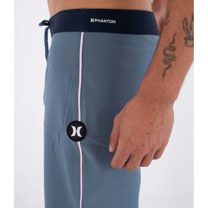 Men’s Phantom Eco Block Party 18″ Boardshorts — Bleu