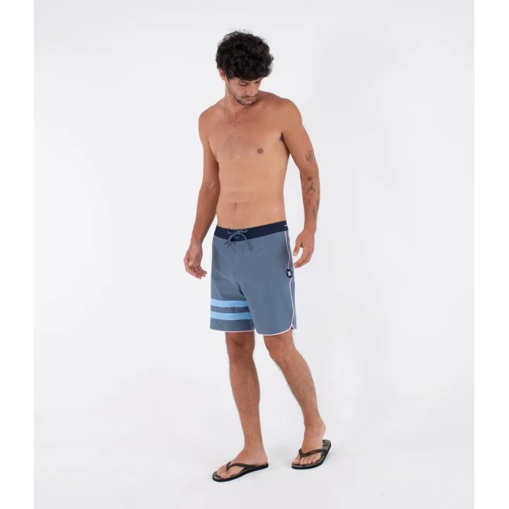 Men’s Phantom Eco Block Party 18″ Boardshorts — Bleu