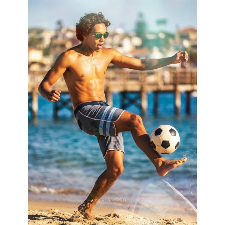Men’s Phantom Eco Block Party 18″ Boardshorts — Bleu
