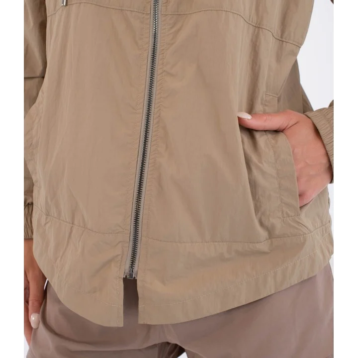 Women’s Bondi Spray Hooded Jacket — Taupe