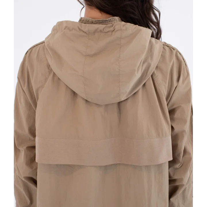 Women’s Bondi Spray Hooded Jacket — Taupe