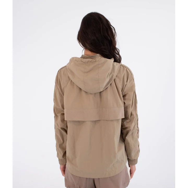 Women’s Bondi Spray Hooded Jacket — Taupe