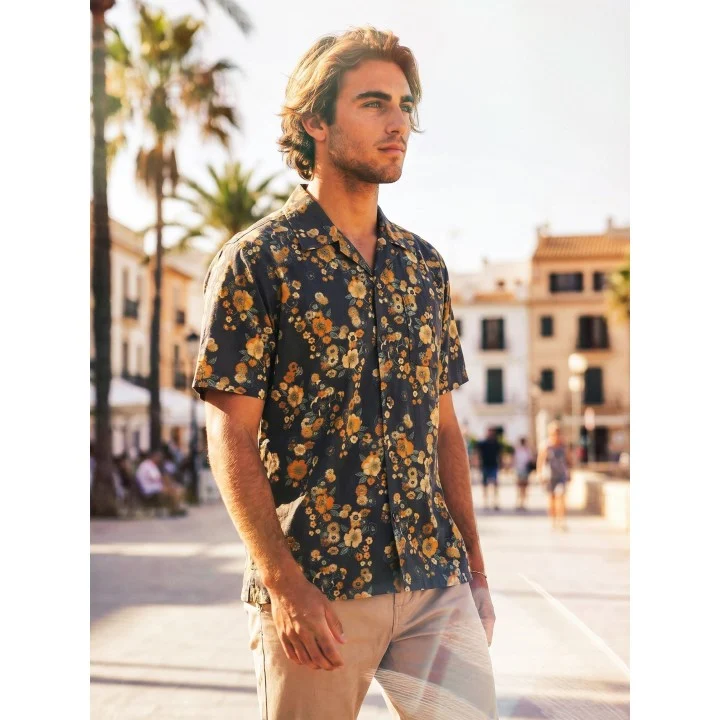 Men’s Dogpatch Camp Shirt — short sleeve — Noir