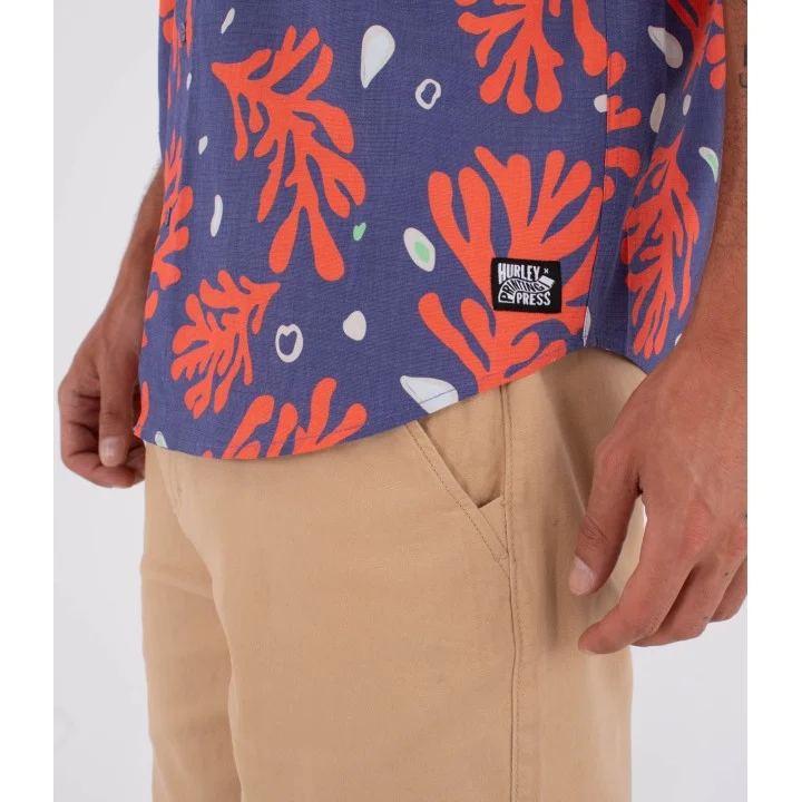 Chemise Printing Press Coral homme — manches courtes — Destroyer