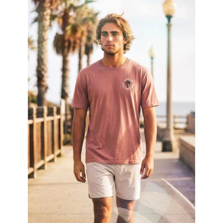 Men’s Palm T-shirt — Phantom rose