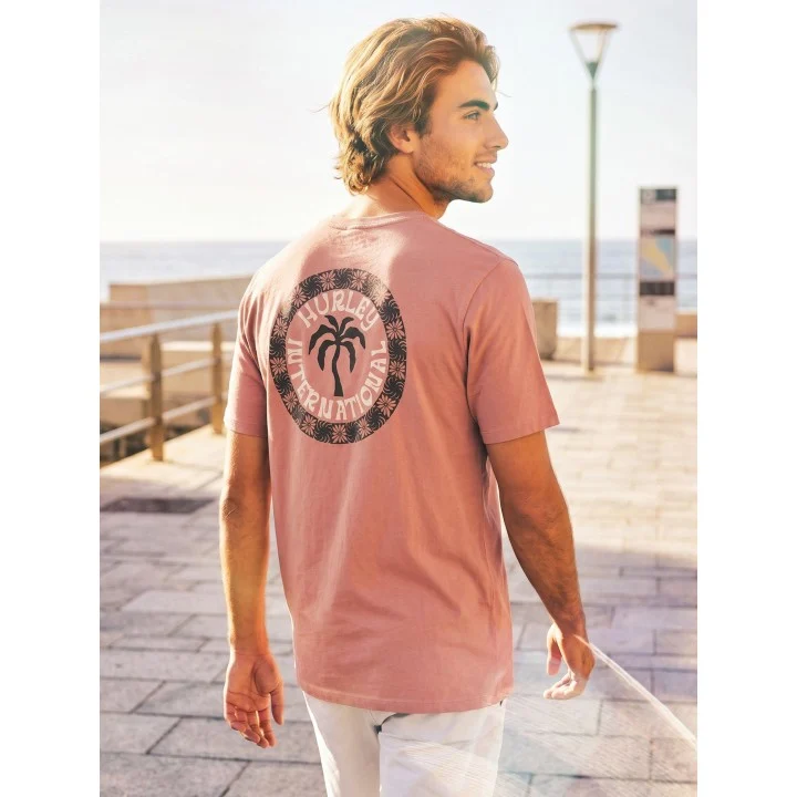 Men’s Palm T-shirt — Phantom rose