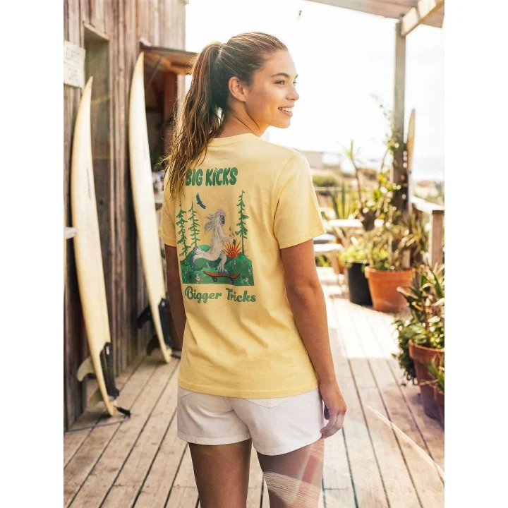 T-shirt Creek Big Foot femme — Macadamia