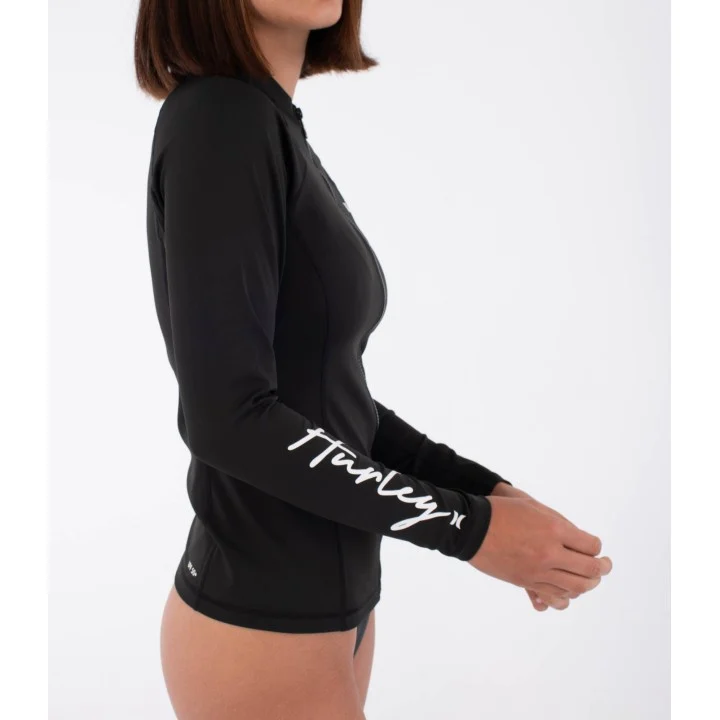 Women’s Rash Vest — long sleeve — Noir