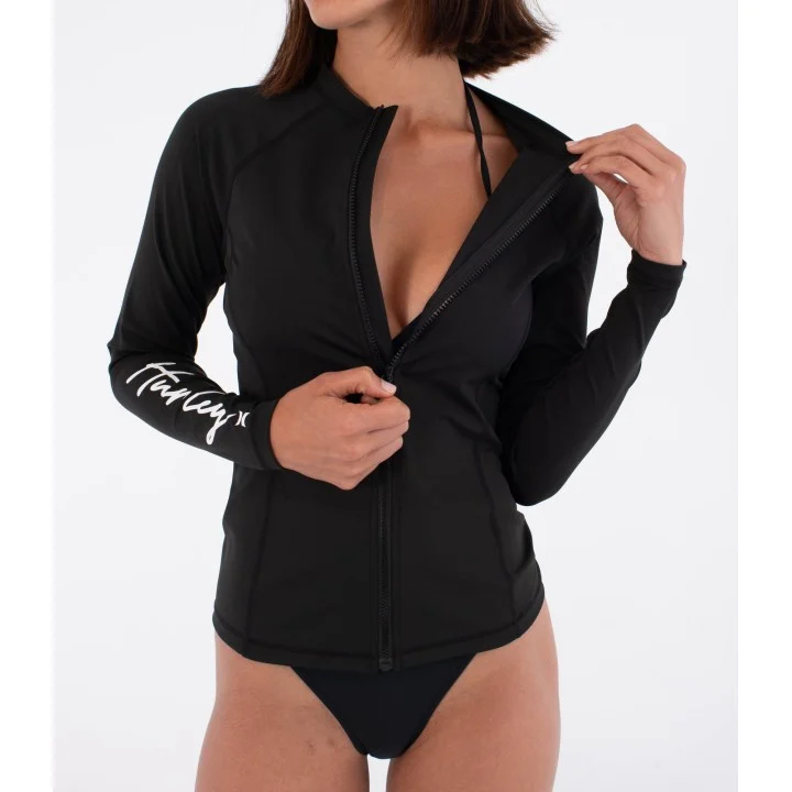 Women’s Rash Vest — long sleeve — Noir
