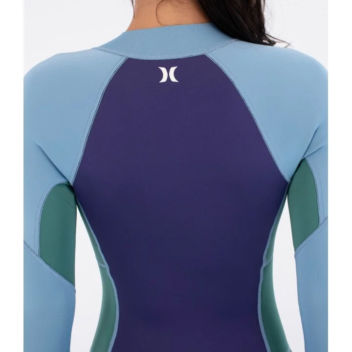 Shorty Air 2 mm femme — manches longues — Bonnie Blue