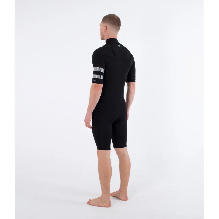 Shorty Air 2/2 mm homme — manches courtes — Noir