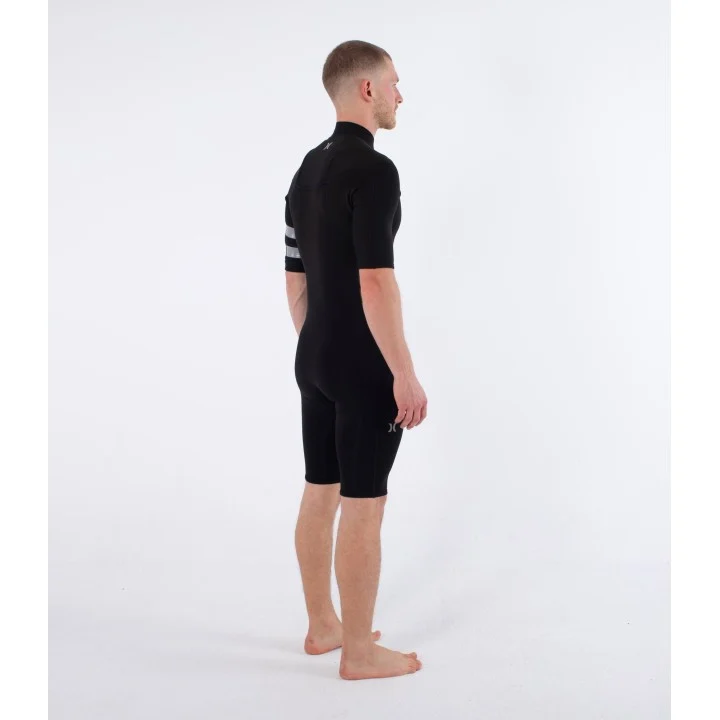 Shorty Air 2/2 mm homme — manches courtes — Noir