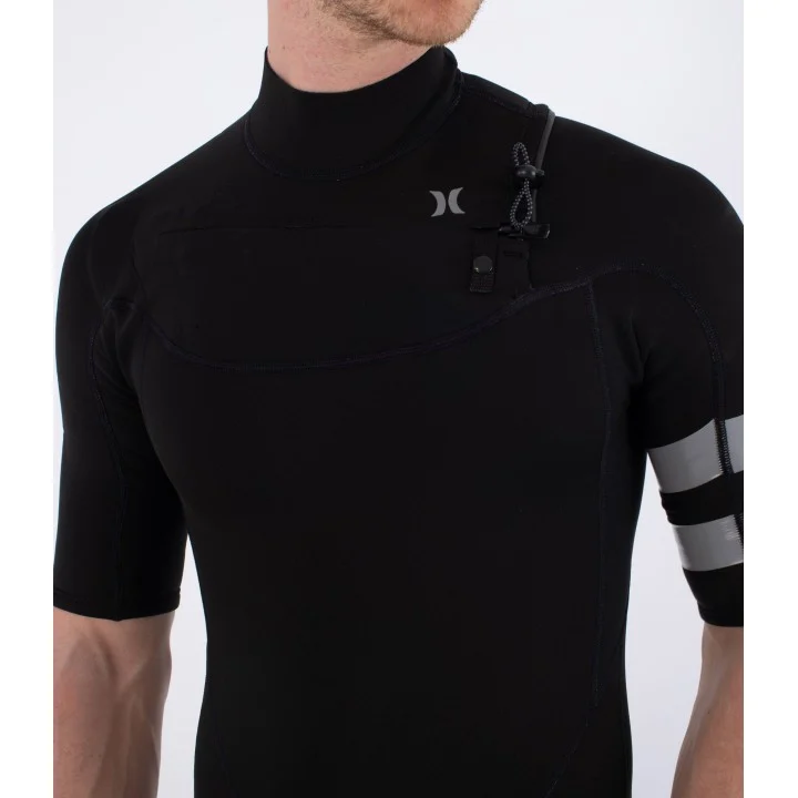 Shorty Air 2/2 mm homme — manches courtes — Noir