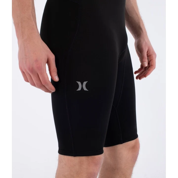 Shorty Air 2/2 mm homme — manches courtes — Noir