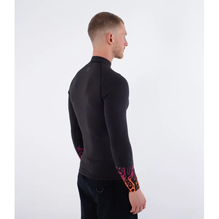 Men’s Air 1/1 mm Neoprene Jacket — long sleeve — Noir / motif Bubble