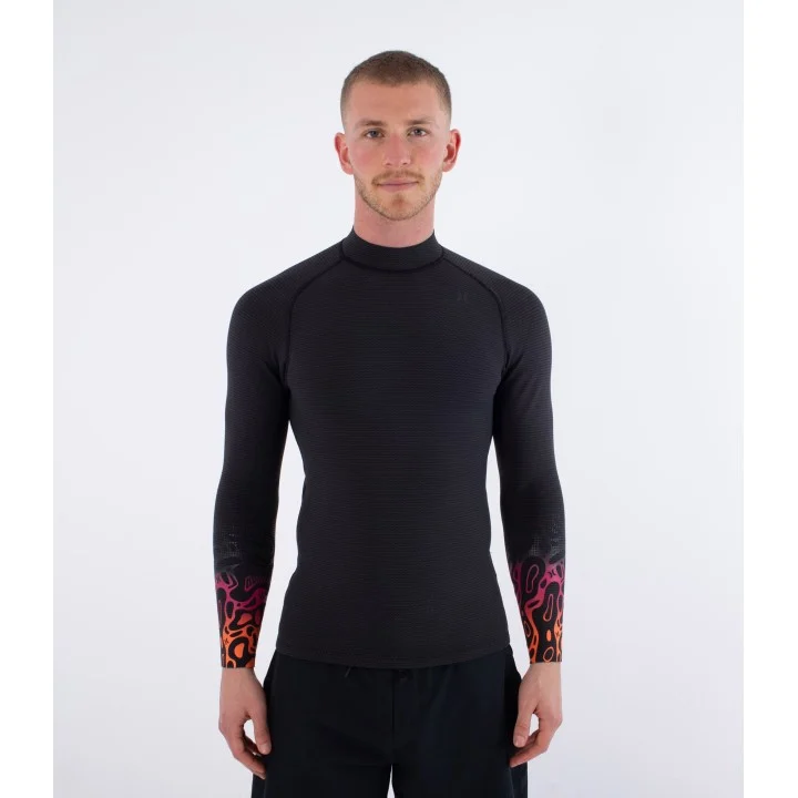 Men’s Air 1/1 mm Neoprene Jacket — long sleeve — Noir / motif Bubble