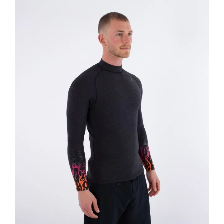 Men’s Air 1/1 mm Neoprene Jacket — long sleeve — Noir / motif Bubble