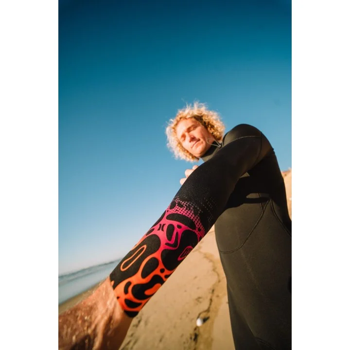 Men’s Air 3/2 mm Wetsuit — Noir / motif Bubble