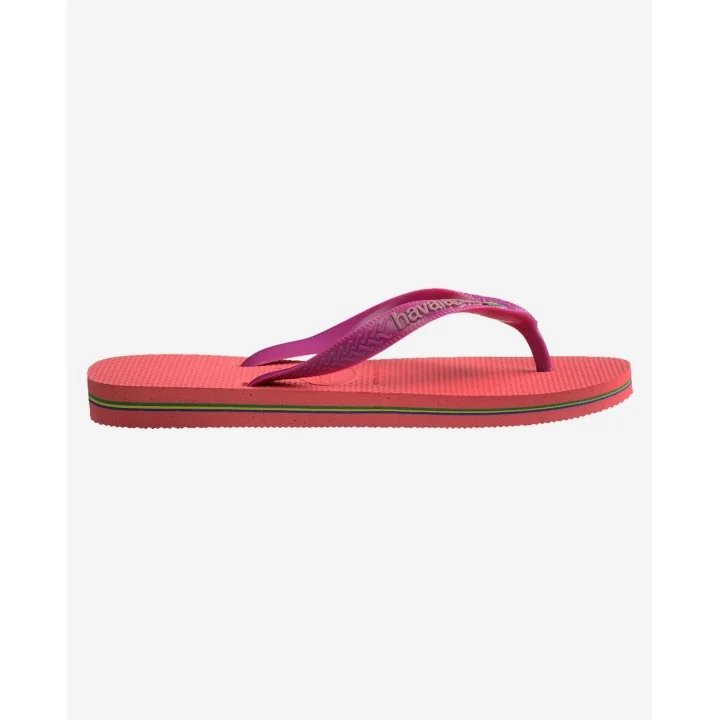 Tongs Brasil Logo — Corail / Rose