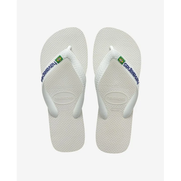 Tongs Brasil Logo — Blanc