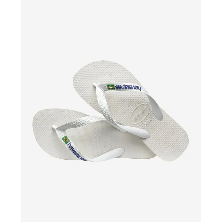 Tongs Brasil Logo — Blanc