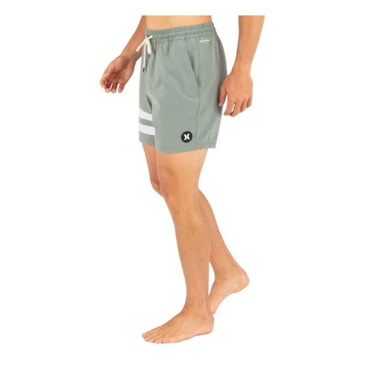 Men’s Phantom Eco Block Party Volley 17″ Boardshorts — Great White