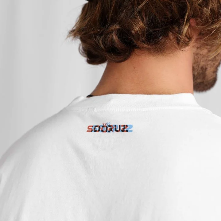 T-shirt Clussy homme en coton bio — Blanc