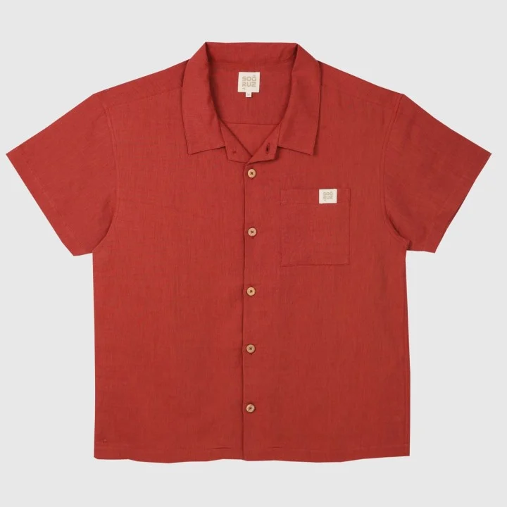 Men’s Carlo Linen & Cotton Shirt — short sleeve