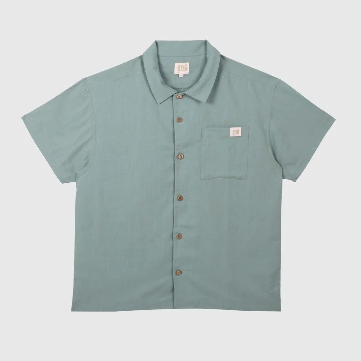 Men’s Carlo Linen & Cotton Shirt — short sleeve