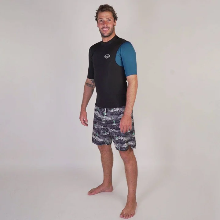 Men’s Fighter 1/1 mm Neoprene Top — short sleeve — Noir